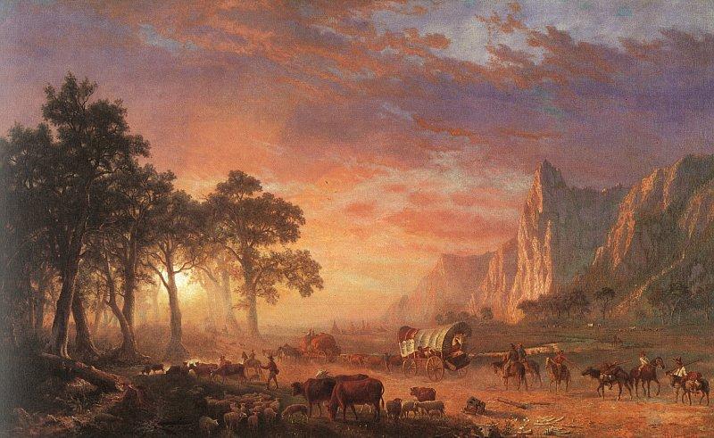 Albert Bierstadt The Oregon Trail Germany oil painting art